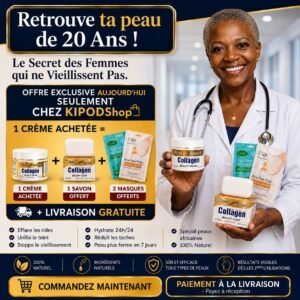 Crème Collagène Anti-Âge — Peau lisse et lumineuse