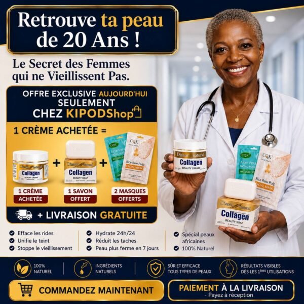 Crème Collagène Anti-Âge — Peau lisse et lumineuse